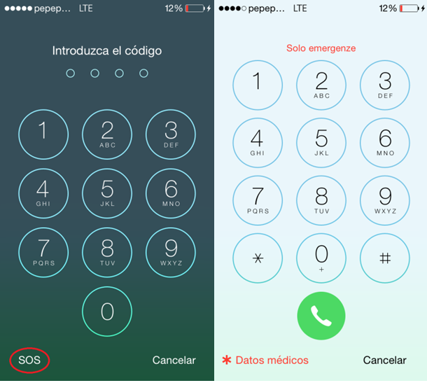 llamada de emergencia numero
